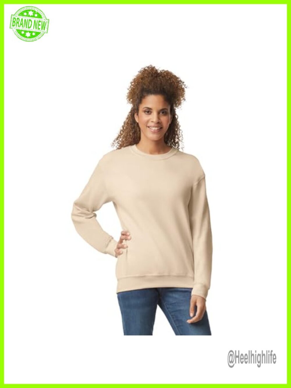 Unisex Fleece Crewneck Sweatshirt Classic Fit Cozy Soft Pullover